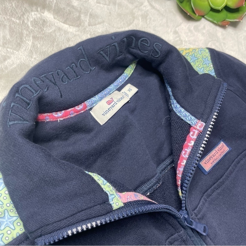 Vineyard Vines Classic Patchwork Quarter Zip Shep… - image 6